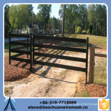 Personalizado de alta calidad y la fuerza de Square / Round / Oval Rails Estilo Galvanizado Corral / Oveja / Caballo / Cattle Fence